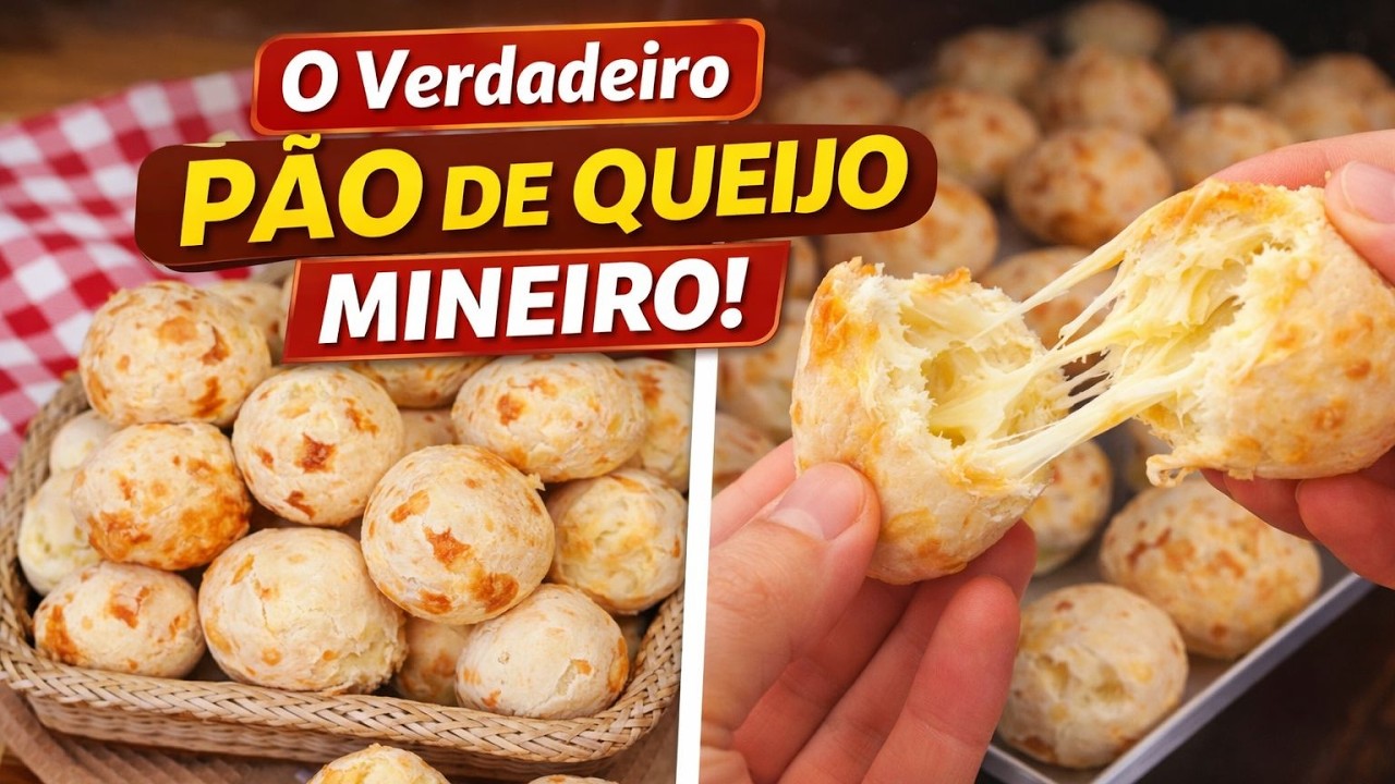 PÃO DE QUEIJO MINEIRO RAIZ – Crocante Por Fora e Macio Por Dentro!