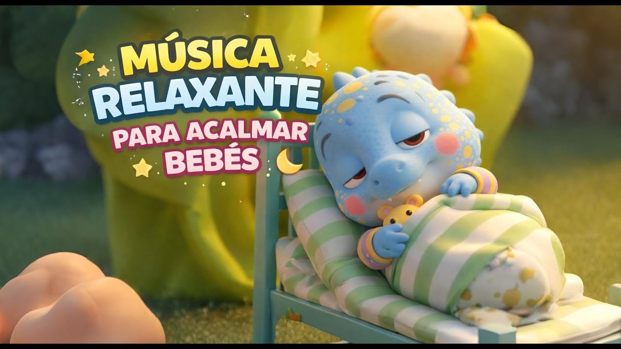 20 Minutos de Música de Ninar para Bebês e Crianças | Dino Azul Dormindo I Higiene do Sono.