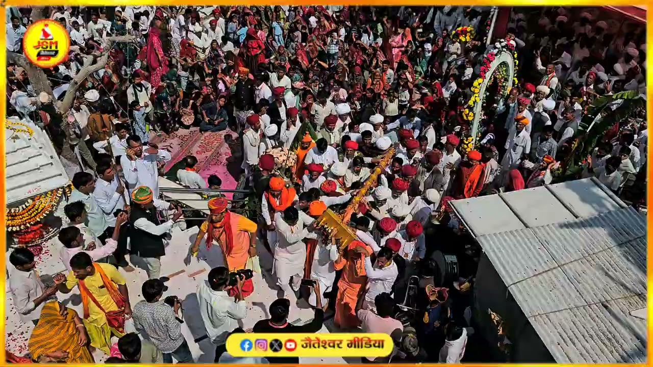 रडू झोपी कोठाला में श्री आलम जी मंदिर पर देवासी समाज ने श्रद्धा भाव से चढ़ाई धजा…
