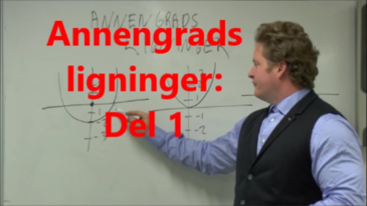 2 gradsligninger Del 1: Nullpunktsetningen, kvadratsetningene og faktorisering