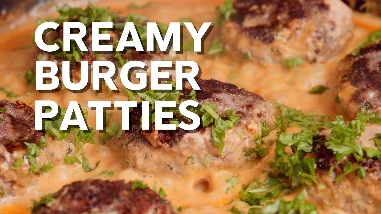 Creamy Burger Patties • Keto recipe