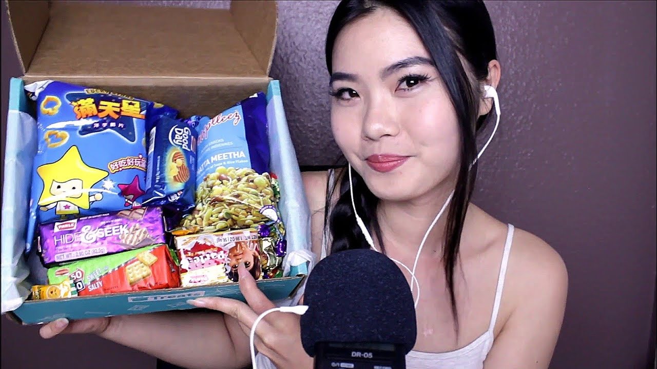ASMR ~ Trying Indian Snacks (Crinkling, Crunchy Eating Sounds)
