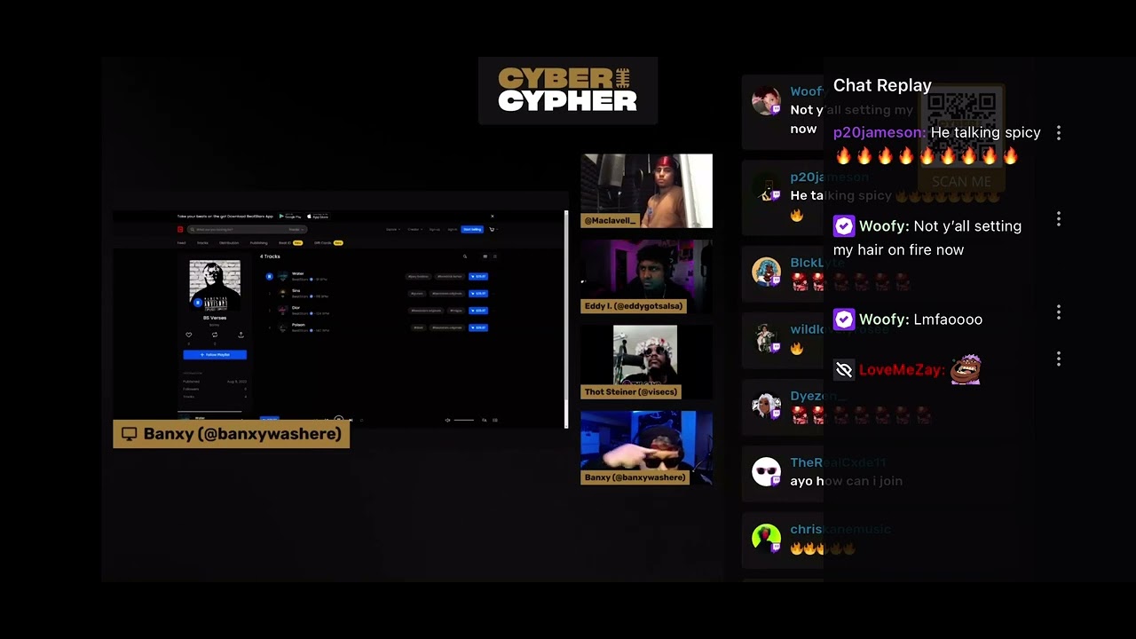 I RAPPED FOR VI SECONDS IN BEATSTARS “CYBER CYPHER” | I DISSED EVERYBODY???