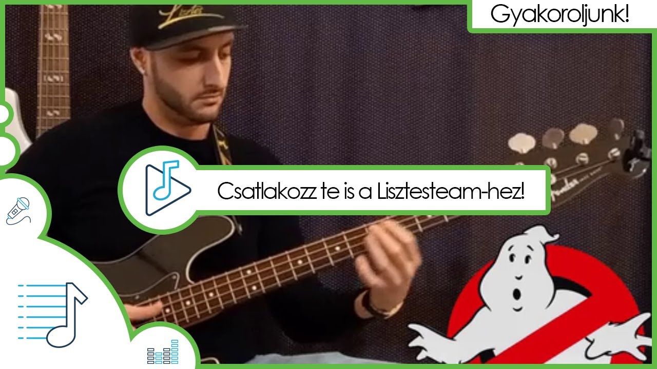 Szuper Szellemhangos Slap Groove Basszusgitáron. 👻👻😎😎🎸🎸🎵🎵