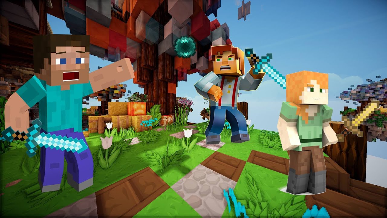 HR&Aacute;LI JSME SKYWARS V MINECRAFT (ROZBIL JSEM KL&Aacute;VESNICI!)