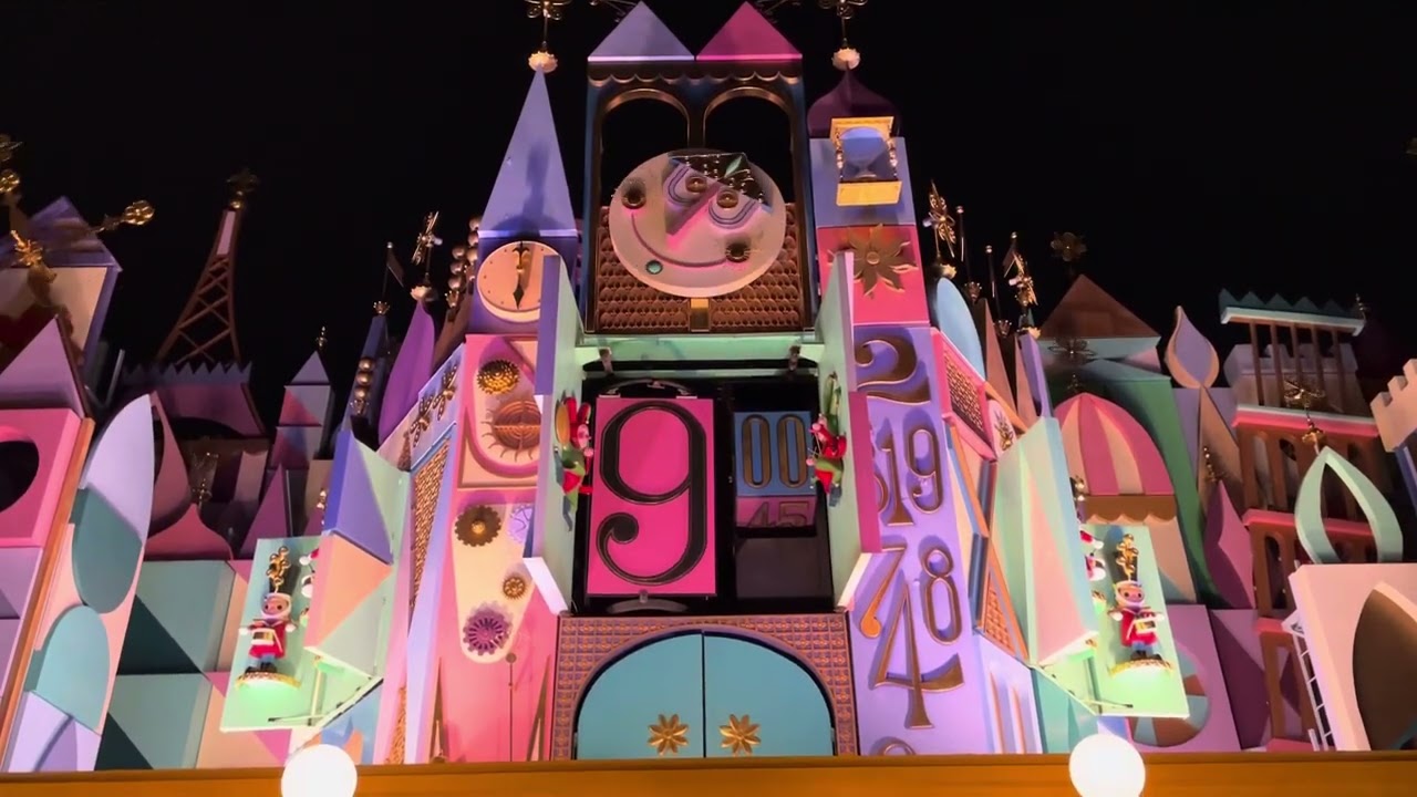 東京ディズニーランド　イッツ・ア・スモールワールド　閉園時間アナウンス