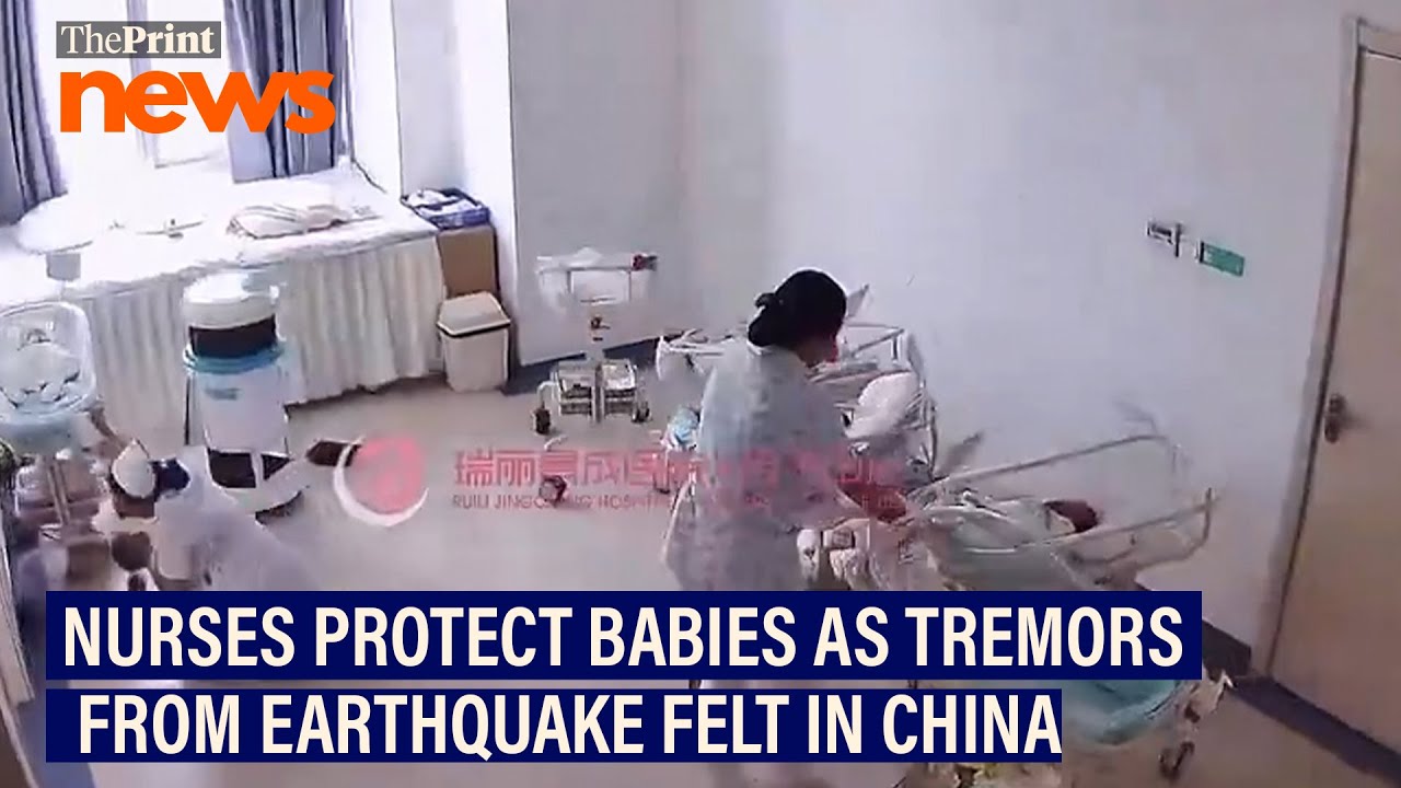 Nurses shield babies at Jingcheng Hospital as tremors from Myanmar earthquake felt in China