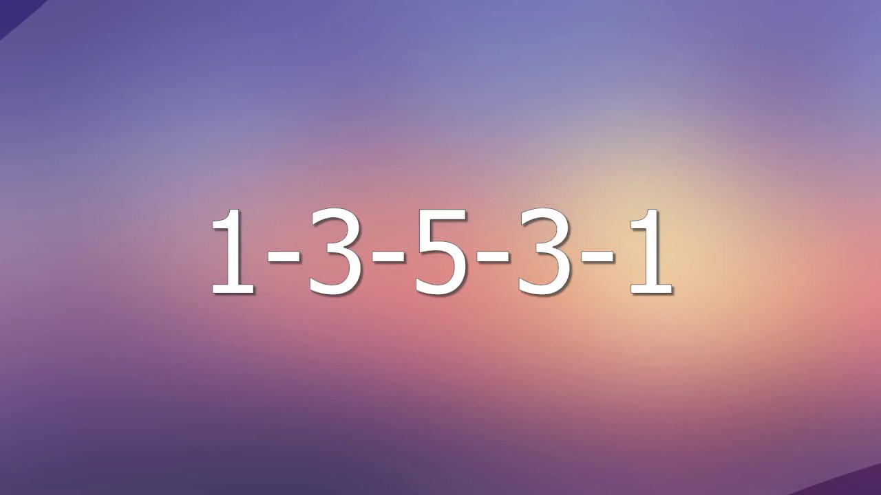 1-3-5-3-1 Арпеджио для вокальной разминки