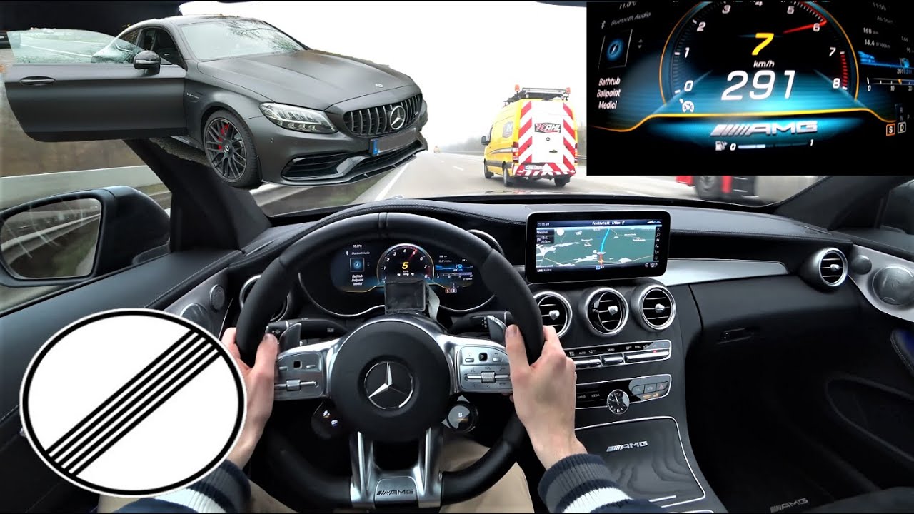 2020 Mercedes-Benz C63s AMG Coupe 4K POV DRIVE | Top Speed German Autobahn