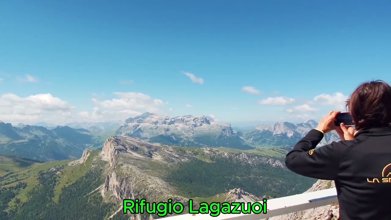 P Falzarego – Lagazuoi Tunnel – Rif Lagazuoi – Forcella Salares – Rif Scotoni – Capanna Alpina –