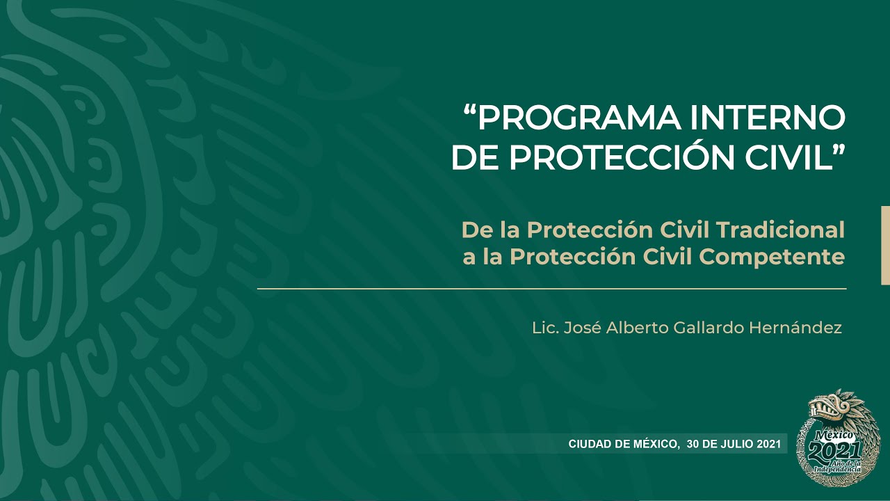 Curso: Programa Interno de Protección Civil, Tema 4