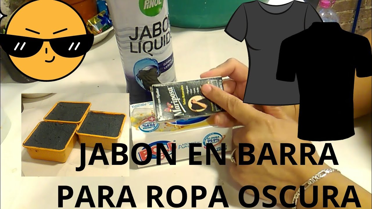 Prepara tu jabón de barra para ropa oscura🙂muy rendidor