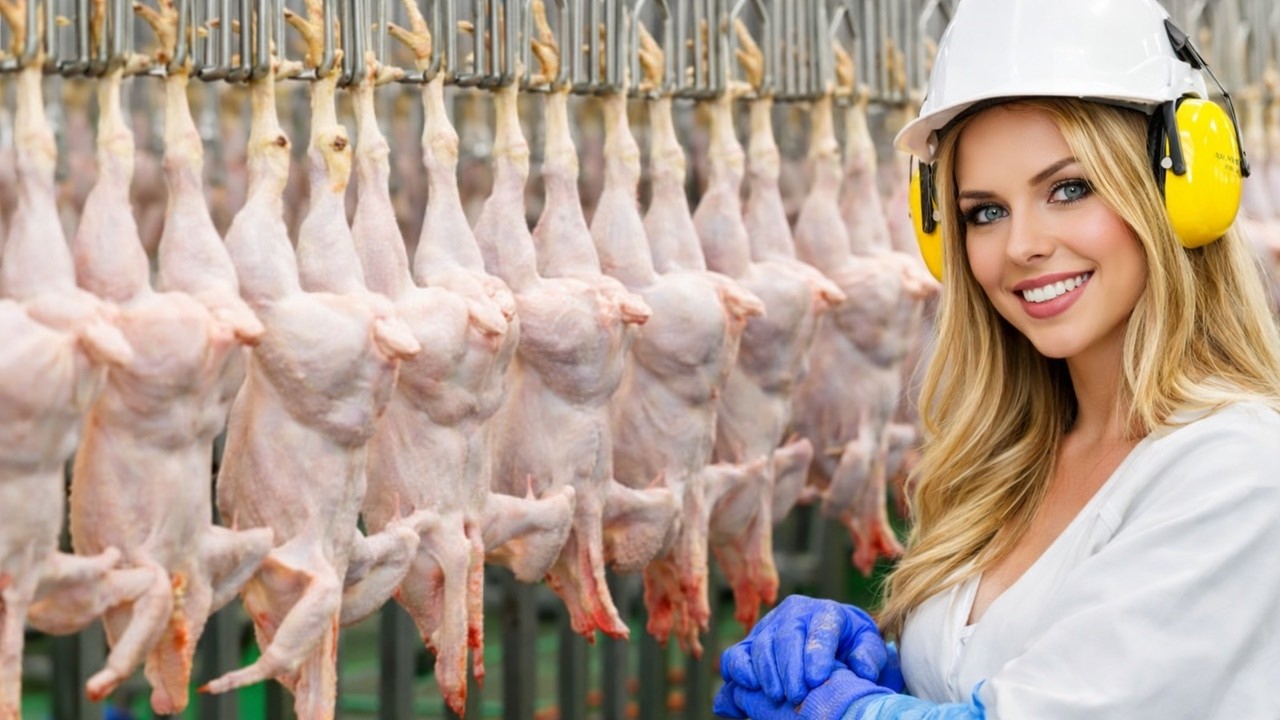 How Chicken Is Processed in a Modern Chicken Meat Factory#FoodFactory#FactoryProcess#HowItsMade
