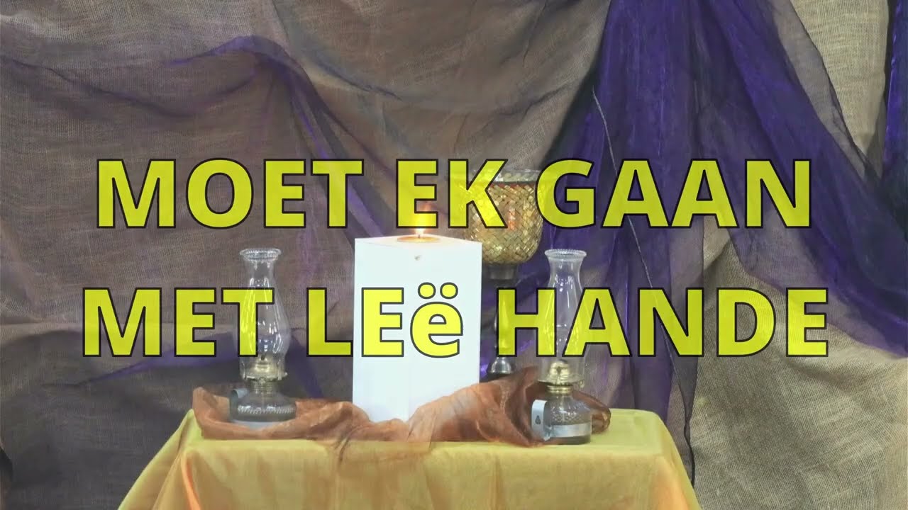 Moet ek gaan met leë hande