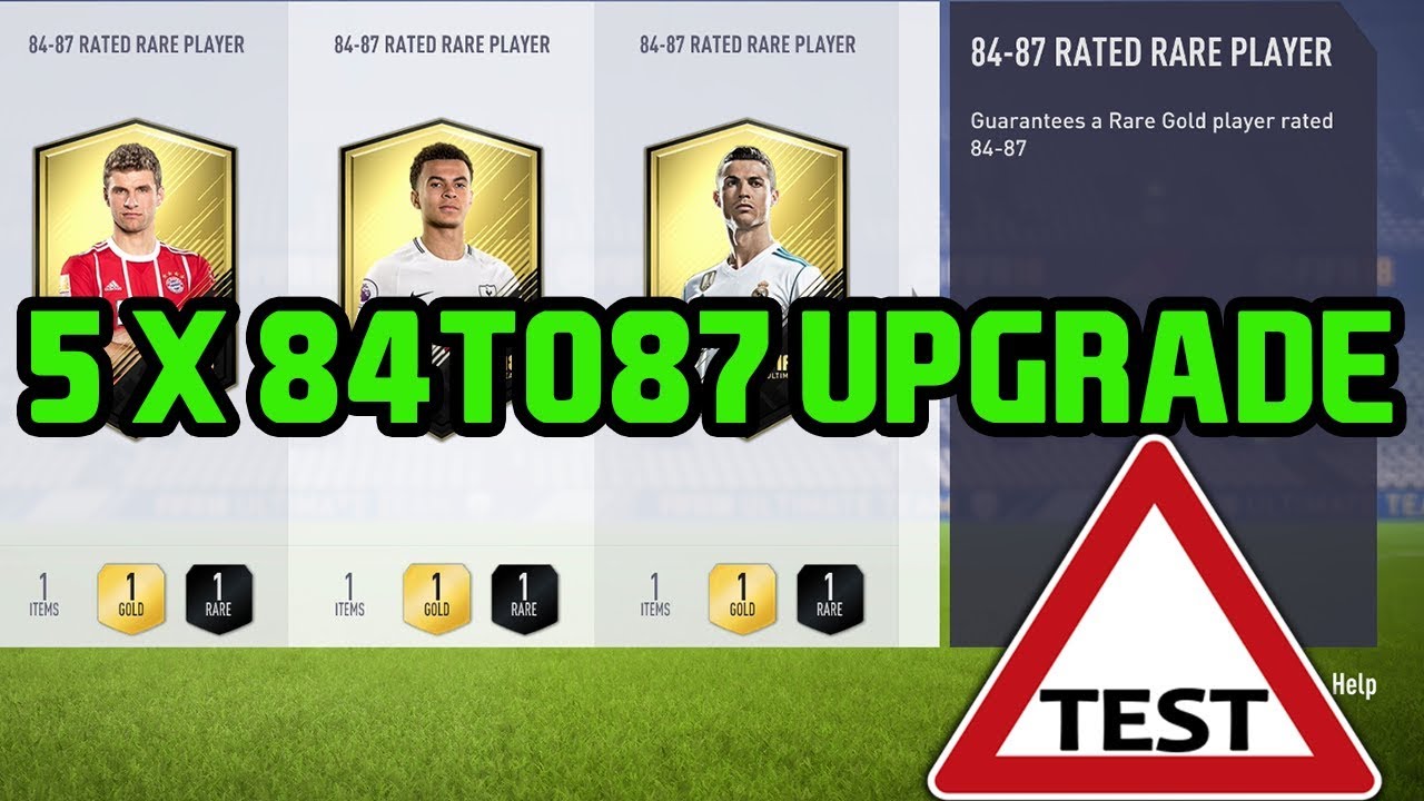 5 x 84-87 Guaranteed upgrade pack testing! FIFA18