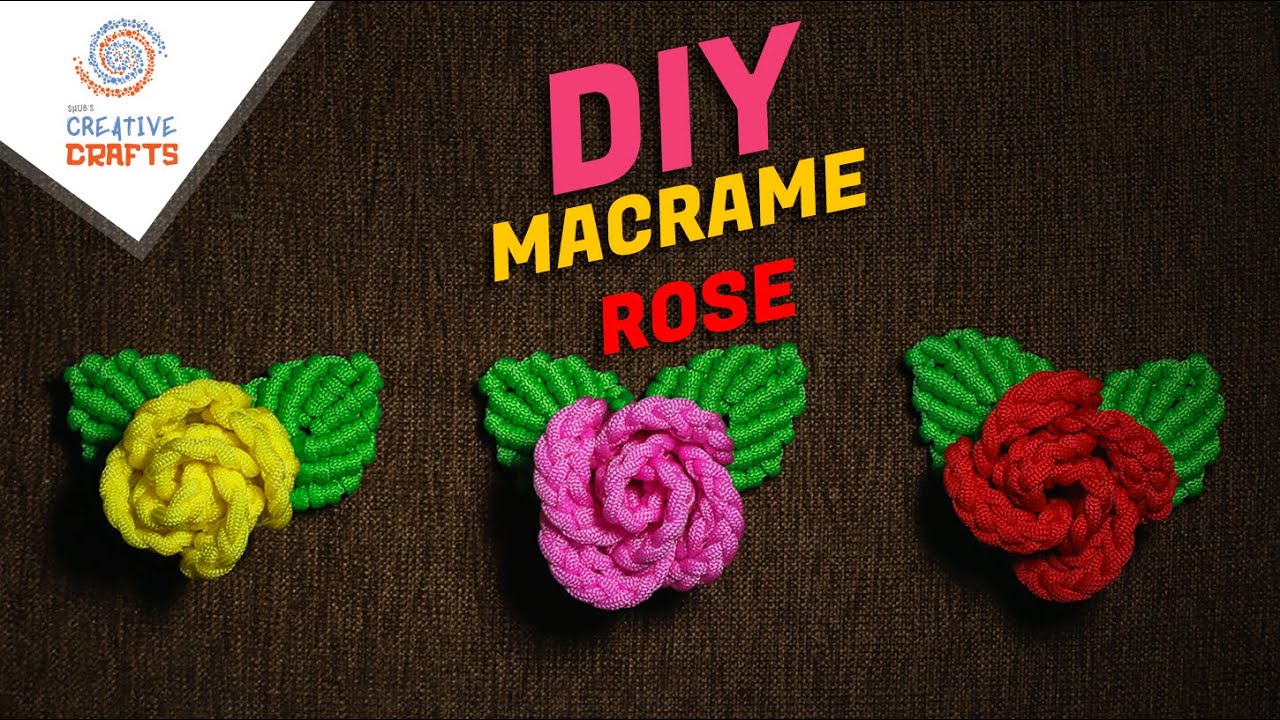 DIY Macrame Rose