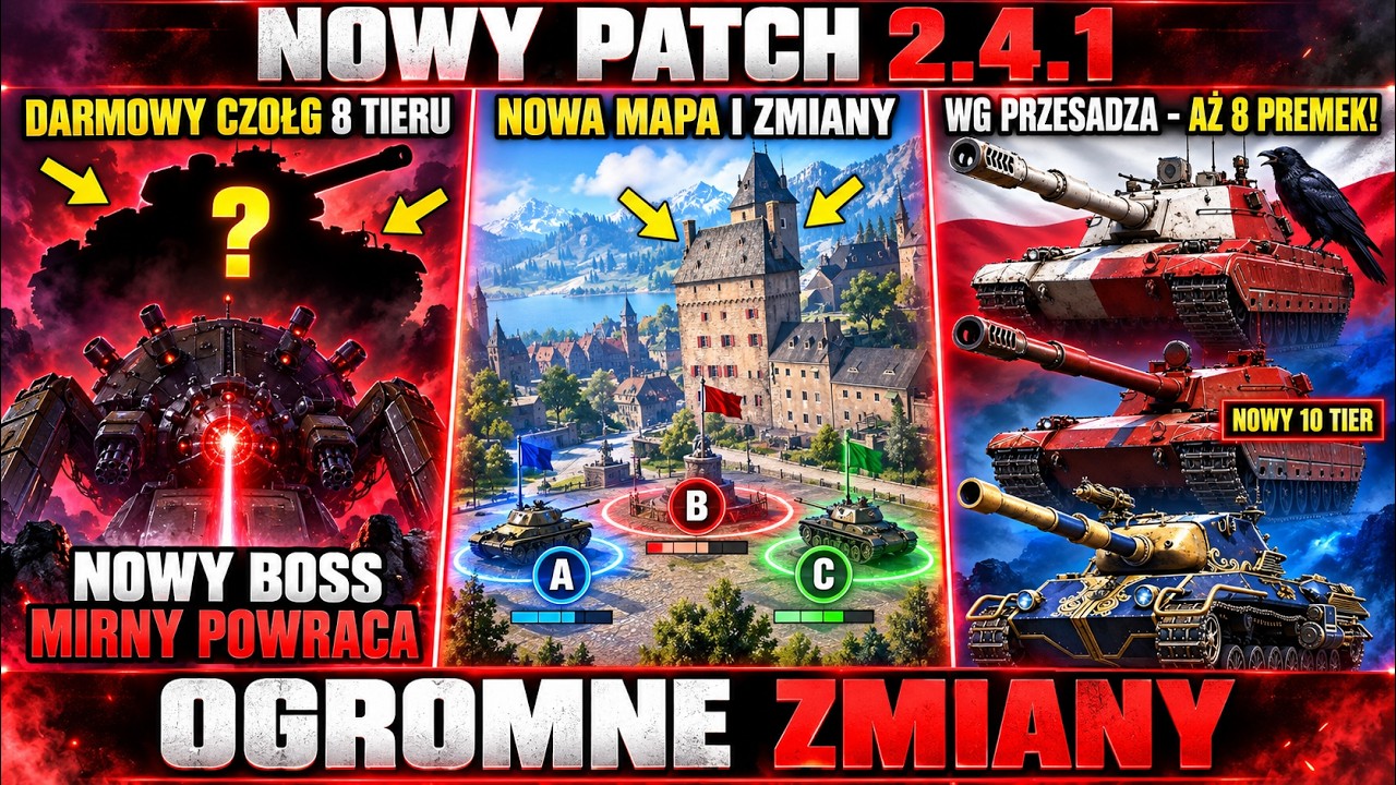 FREE TIER 8 TANK and SPIDER BOSS in MIRNY! NEW MAP and MODE! WG OVERDOES IT with PREMIUMS - PATCH...