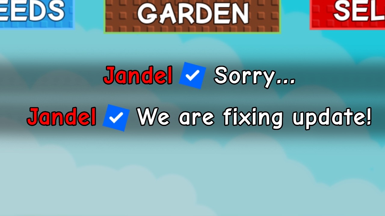 Jandel Made a BIG MISTAKE in the New Update... (Grow a Garden)