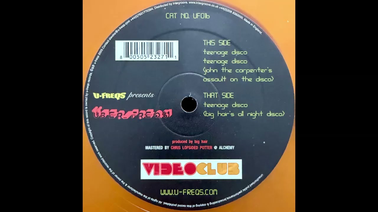Videoclub – Teenage Disco (Big Hair's All Night Disco)