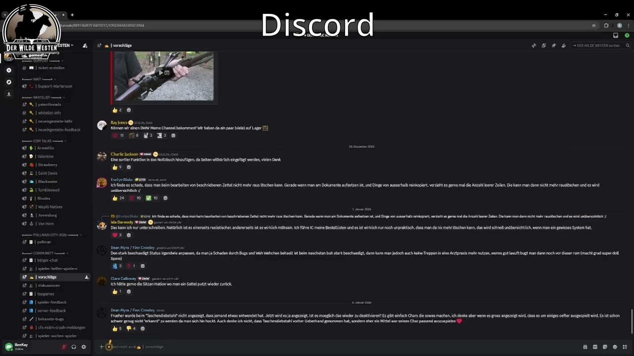 DWW RDR RP | Technische Einweisung - Unser Discord-Server