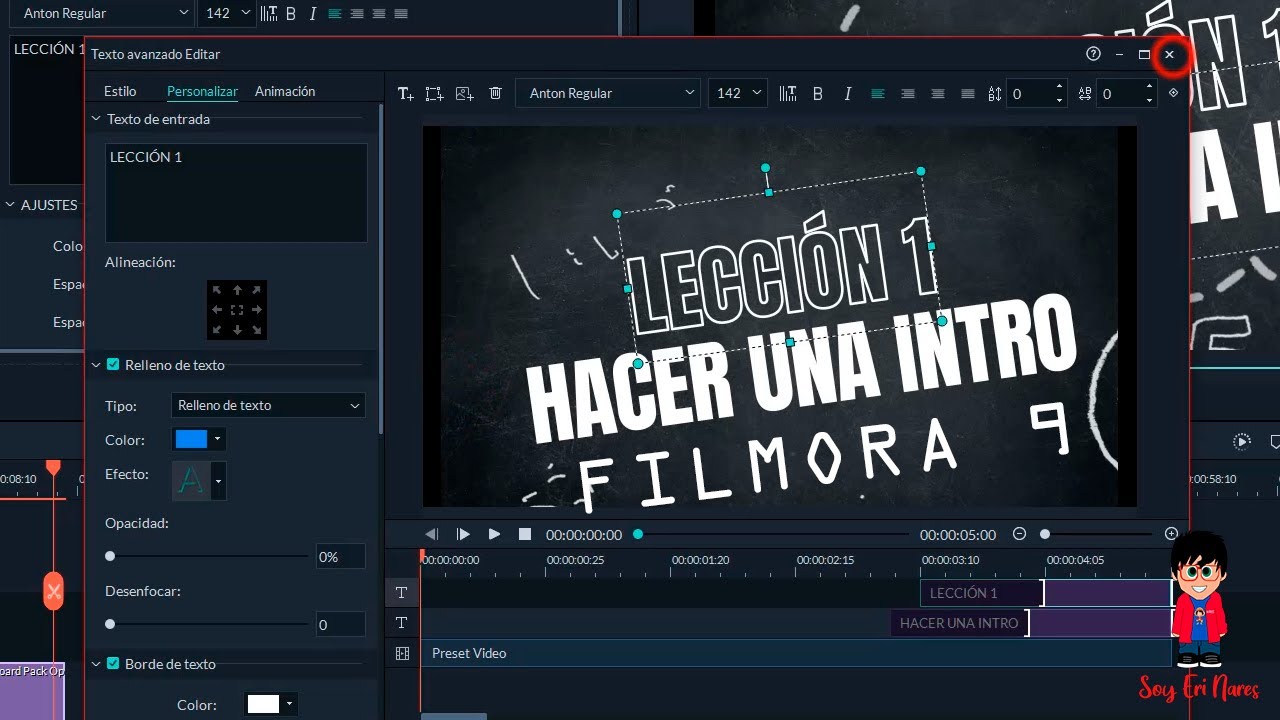 Haciendo una Intro para video con Filmora 9