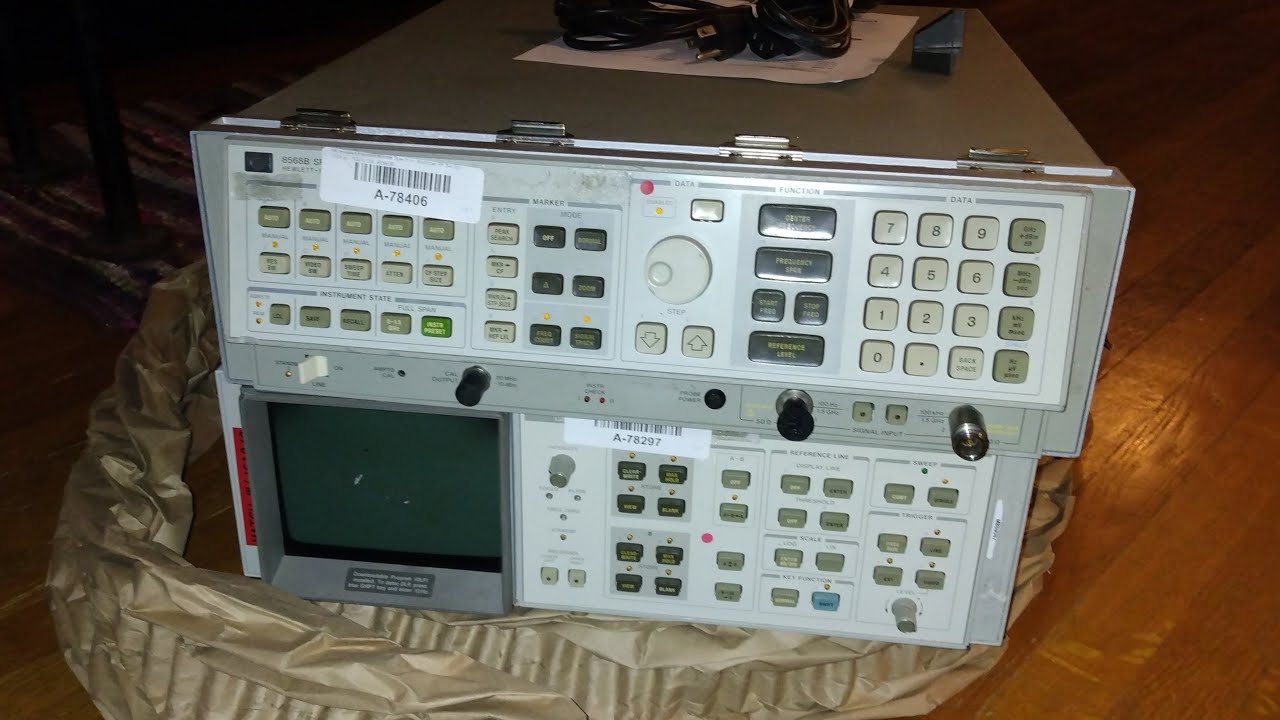 HP 8568B part1 - arrival and initial checks