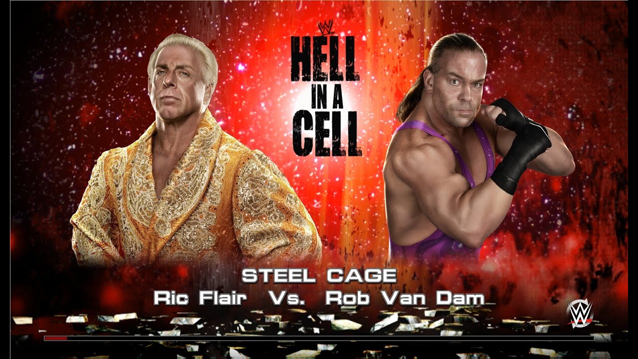 WWE 2k15 Личное первенство по правилам Steel Cage бой между Ric Flair - Rob Van Dam