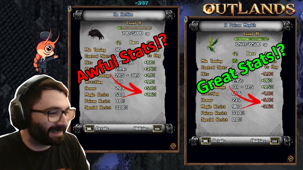 Подробное объяснение характеристик приручения животных в Ultima Online Outlands!