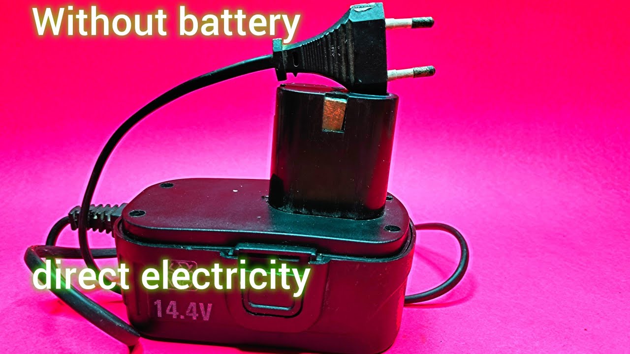 How to convert portable electric drill into direct power source 14V