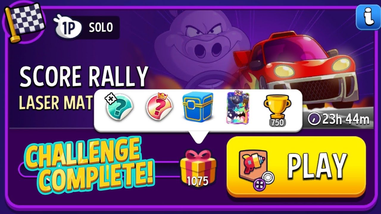 Laser Matches Super Sized Match Masters Solo Challenge Score Rally 5 Moves Score 1075