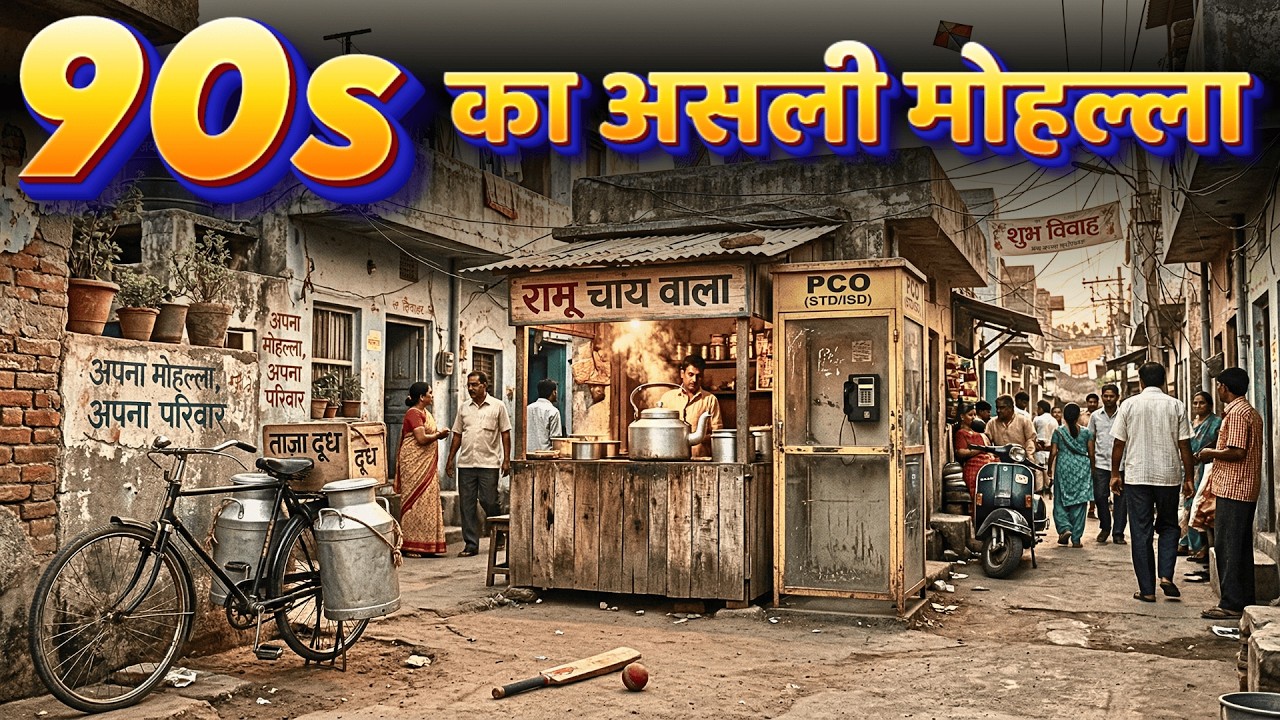 90s का असली भारतीय मोहल्ला – वो दिन फिर याद आ गए! | 90s Nostalgia