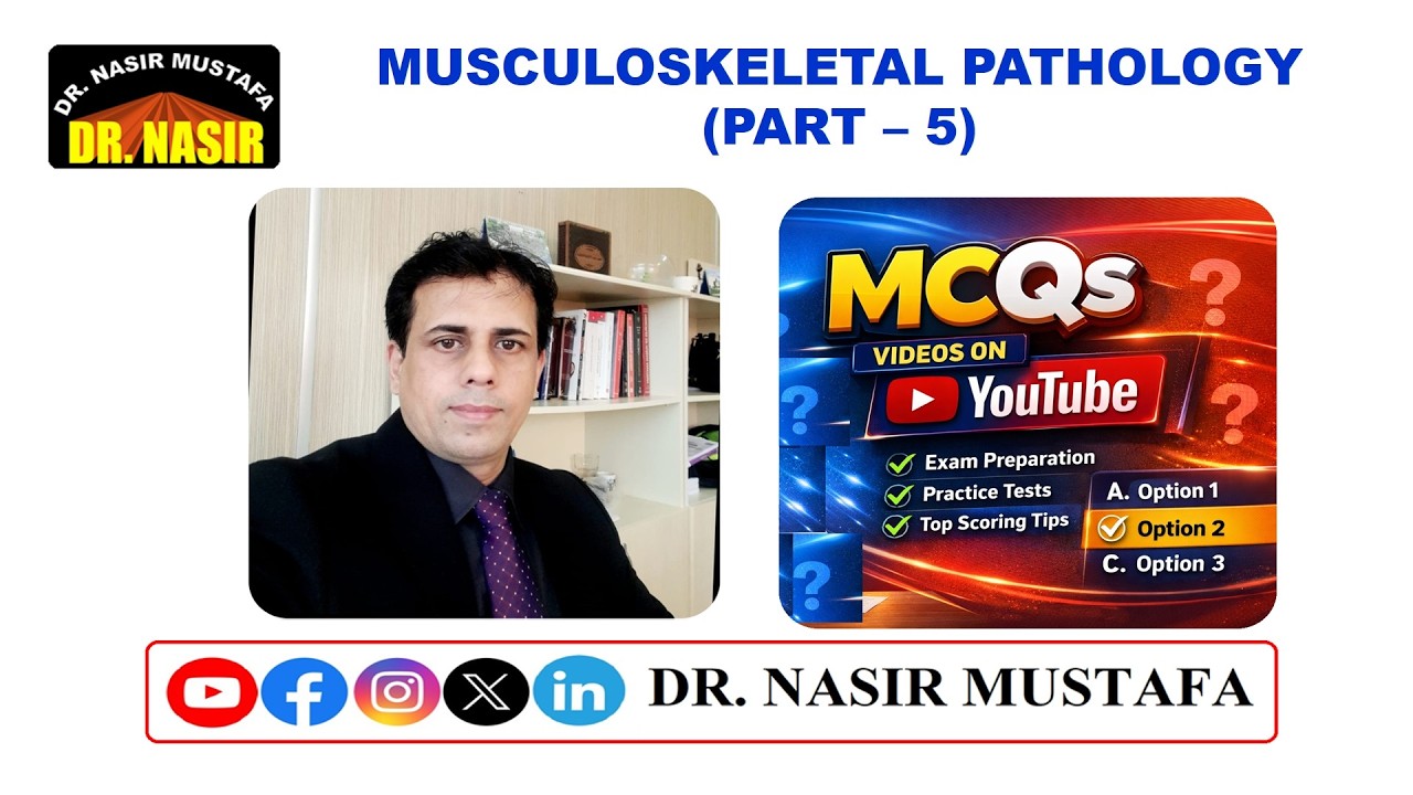 🦴 Clinical Musculoskeletal Pathology &ndash; High-Yield MCQs | Part 5 of 5 | Medical Exam Preparation 🩺