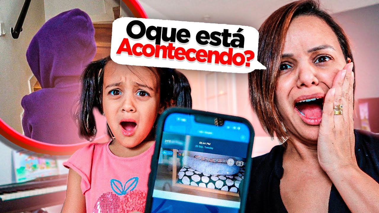 DESCOBRIMOS O QUE A MENINA FEZ PELA CÂMERA DA NOSSA CASA *novelinha* - Lara e família