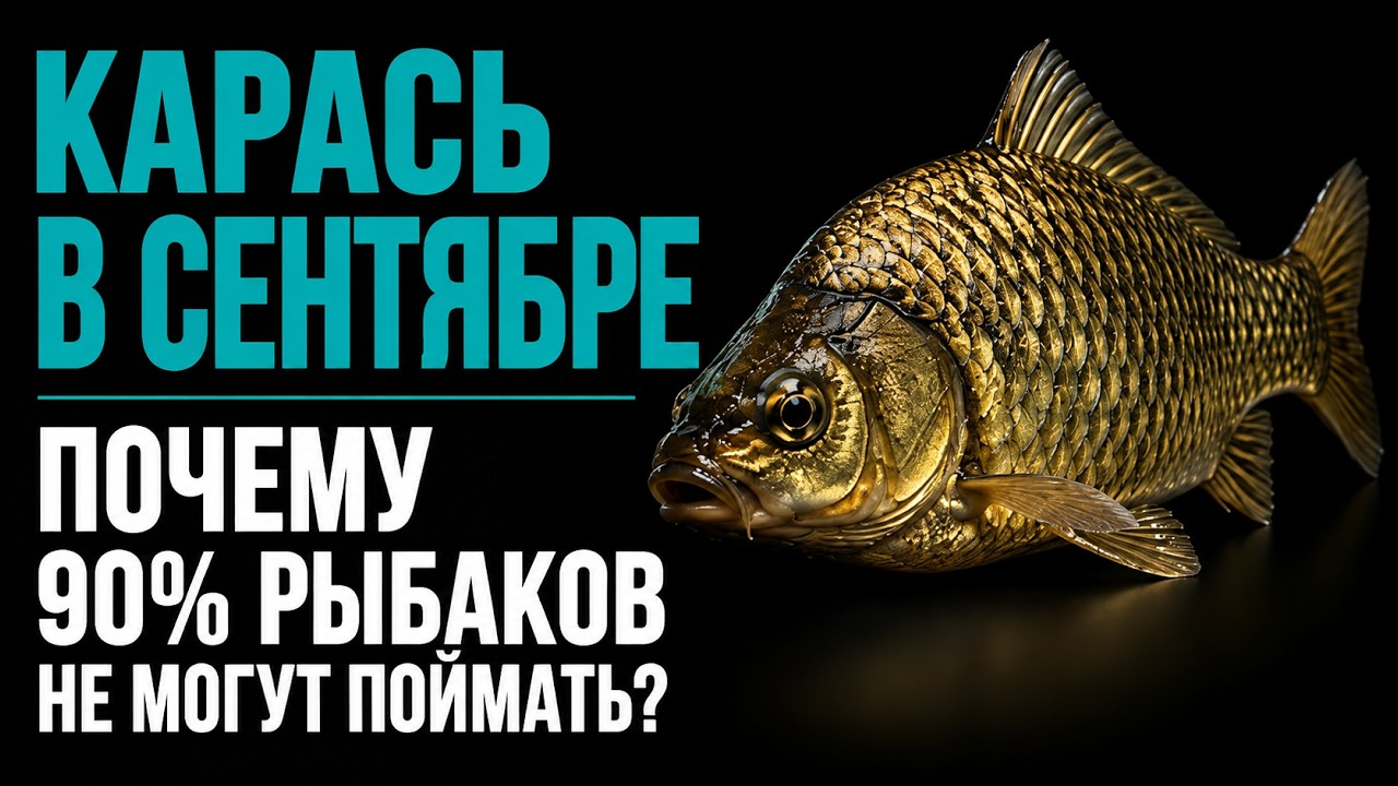 КАРАСЬ В СЕНТЯБРЕ , ПОЧЕМУ 90% РЫБАКОВ ВОЗВРАЩАЮТЬСЯ БЕЗ УЛОВА