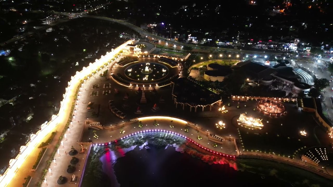 Ujjain | Mahakal Lok Aerial View | Night Shot | Drone Shot | 4K 30 FPS