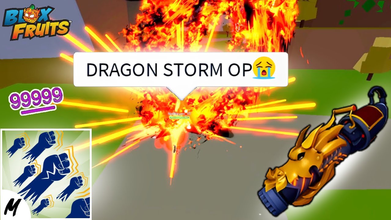 THIS OP 30M DRAGON STORM ONE SHOT COMBO IS INSANE!🔥😱 | Blox Fruit Update 24 |