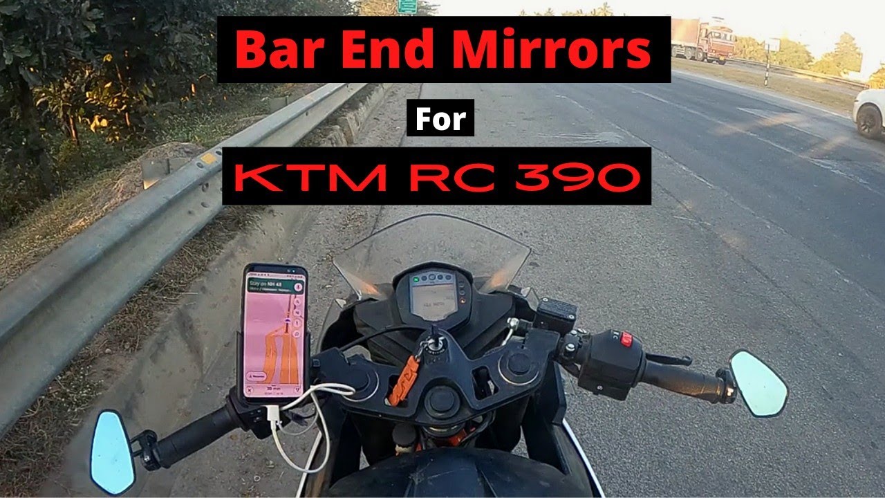 Best bar end mirrors for ktm rc 390 | best mirror modification for ktm rc 390