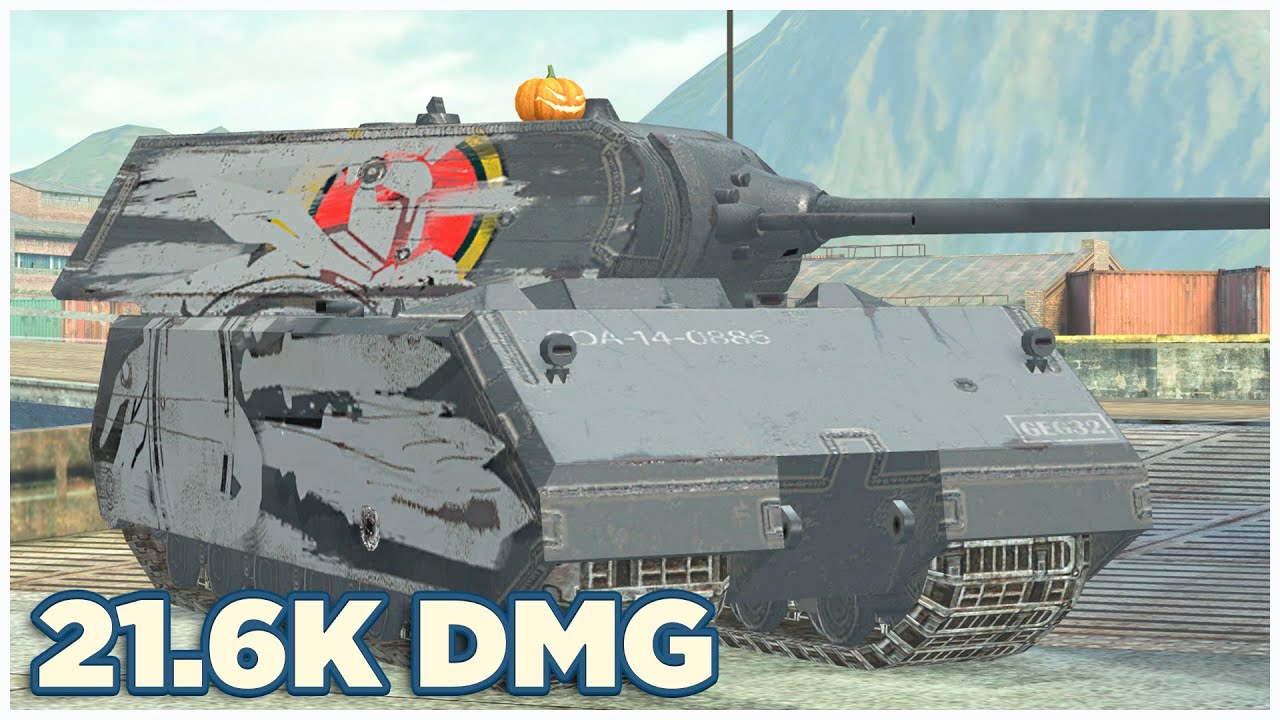 MAUS • 21.6К УРОНА • 7 ФРАГОВ • Режим Возрождение WoT Blitz