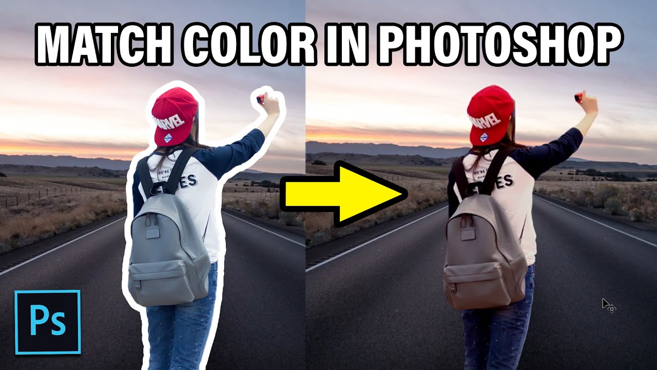 How to Match subject with Background in Photoshop | Match Background Color in Photoshop | Yash Popli