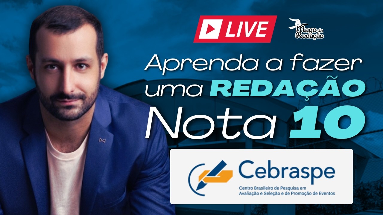 Redação Cebraspe: aprenda a fazer uma redação nota 10 | Prof. Raphael Reis