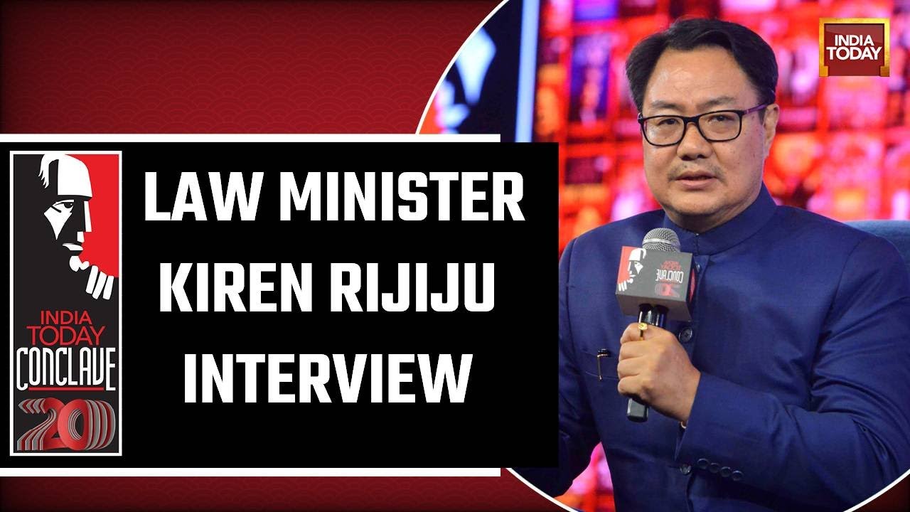 Union Minister Of Law Kiren Rijiju Interview On Justice For All At India Today Conclave 2023