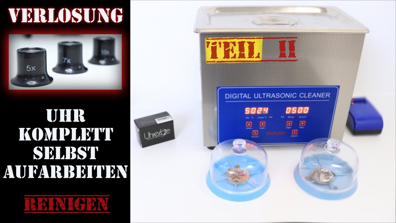 Uhr Revision & Werk reinigen | Glas polieren | Gehäuse aufarbeiten - aufbereiten | Teil 2/3 reinigen