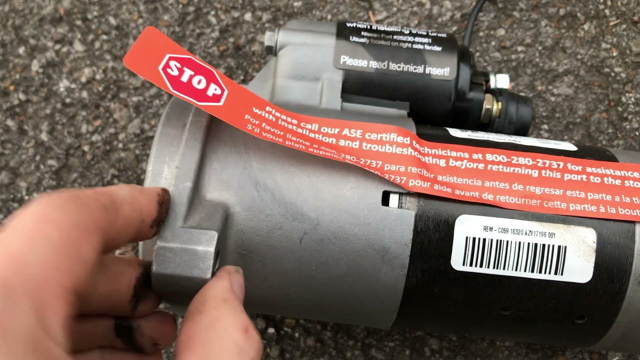 How to replace the Starter on a Nissan D21 Hardbody