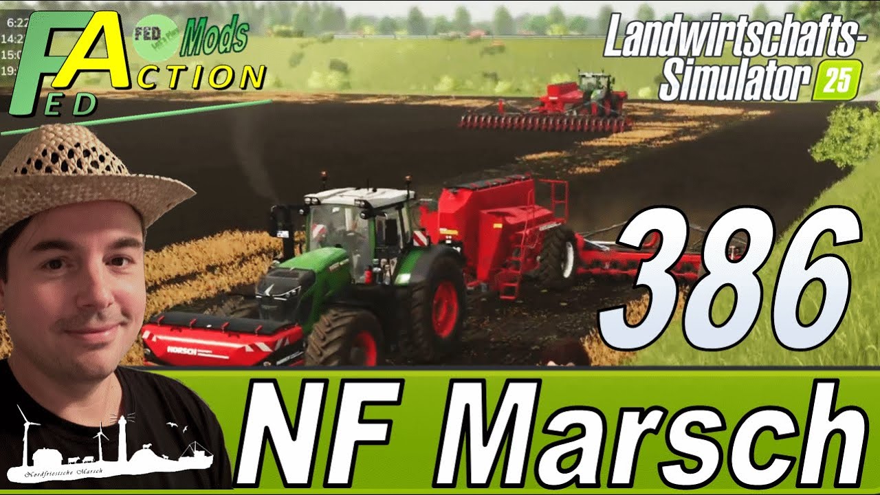 LS25 🚜 386 NF Marsch 4fach Das sollte an Mais reichen #landwirtschaftssimulator25 #letsplay