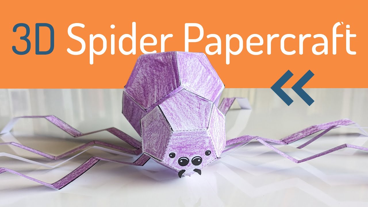 3D Spider Papercraft Printable
