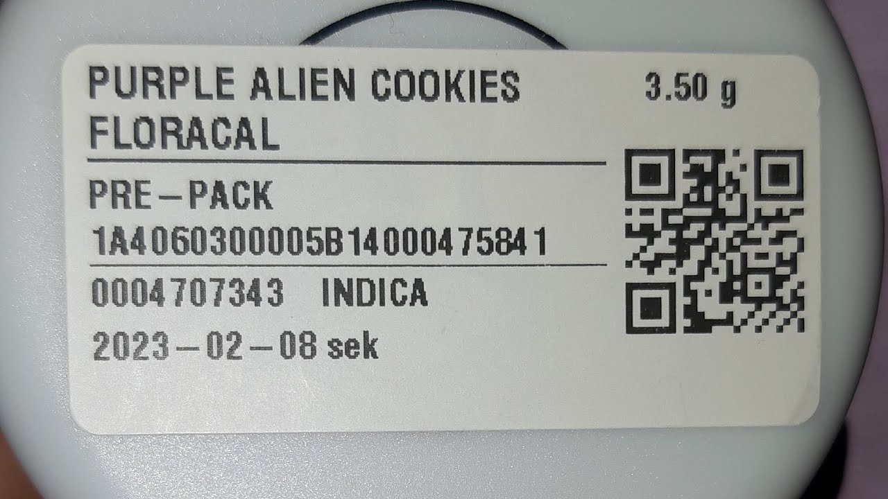 floracal farms purple alien cookies strain review