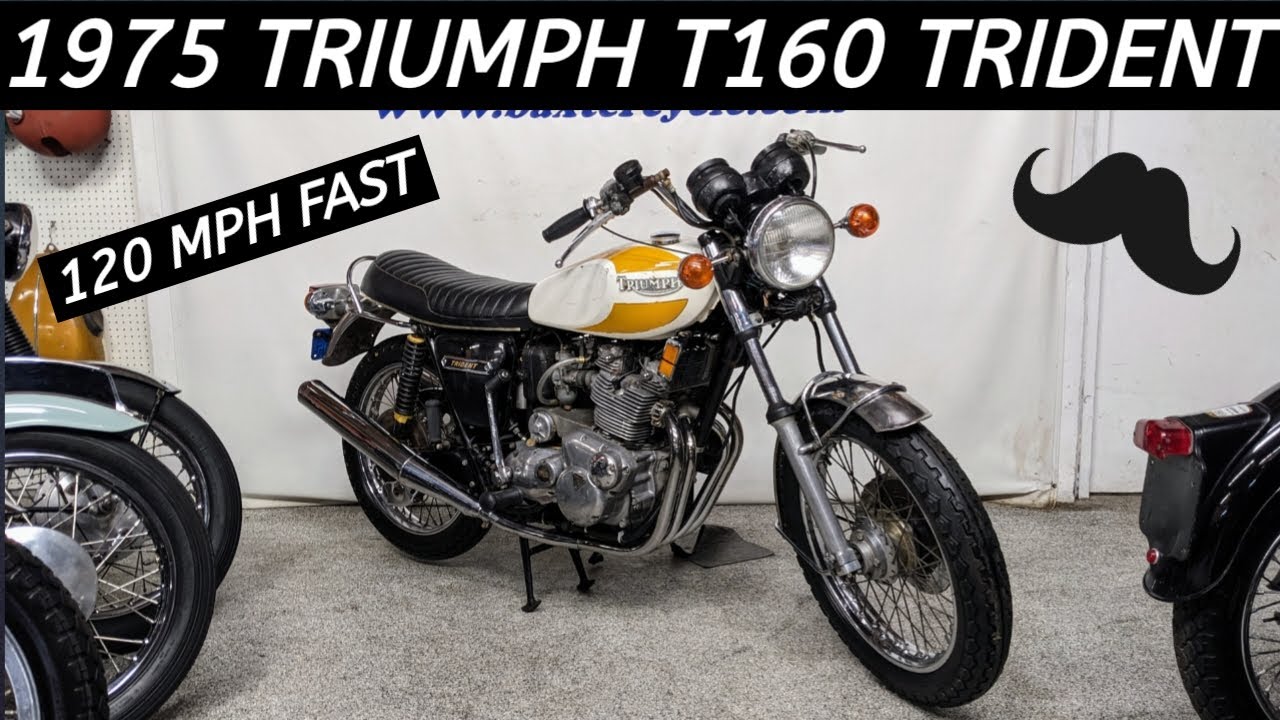 Fast Triumph T160 Trident 750 - 3 Cylinder Dream Machine - Wahoo!