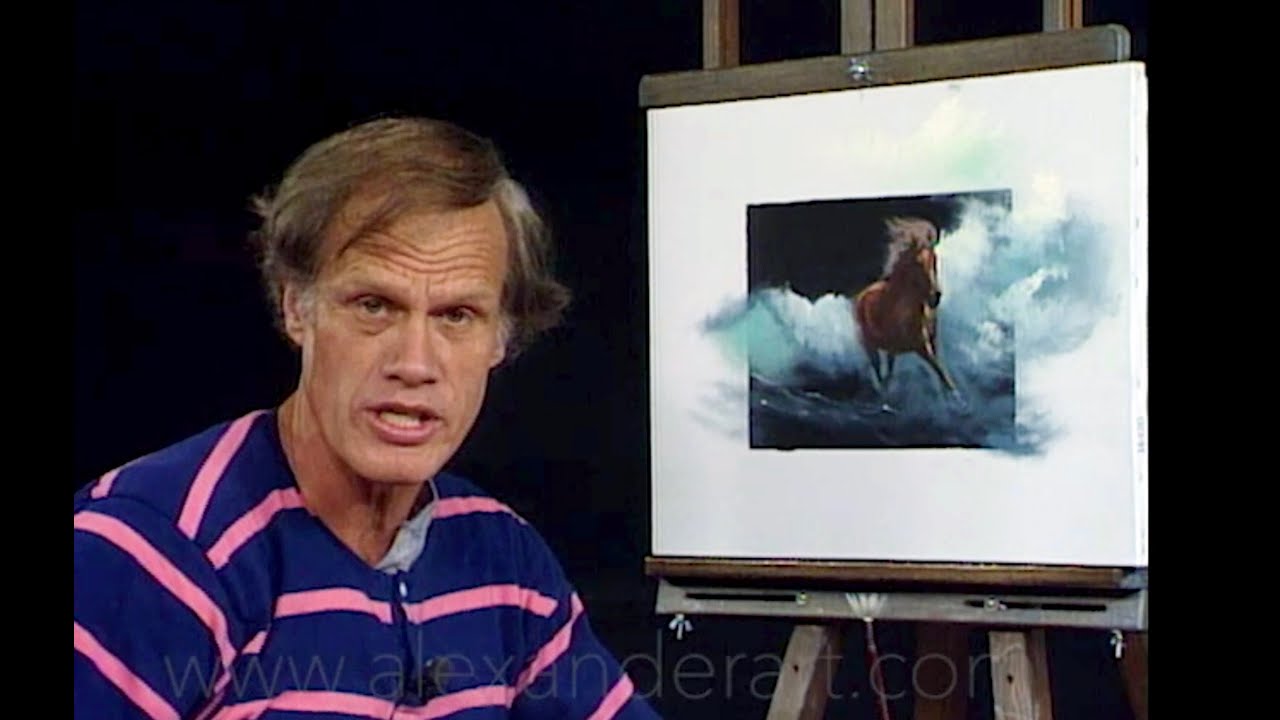 Galloping Seas - Buck Paulson Demonstrates How to Paint the Ocean and Horse in an Oil Painting
