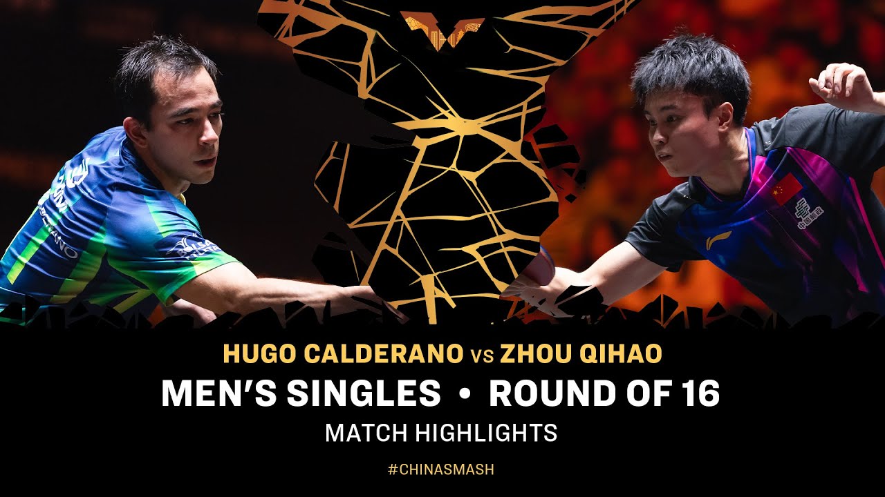 Hugo Calderano vs Zhou Qihao | MS R16 | #ChinaSmash 2025