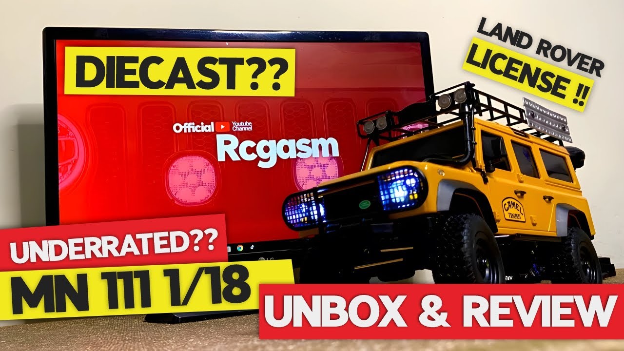 RC Enthusiasts Don't Want to Miss This 18 Scale Land Rover Defender110 Unboxing!